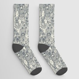 canadian animals indigo pearl Socks