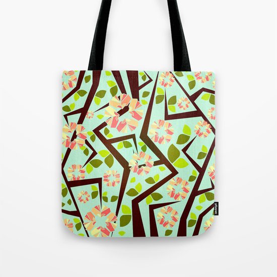 Blooming Trees Pattern III Tote Bag