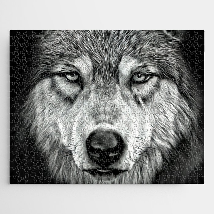 Cool Wolf Stare Jigsaw Puzzle