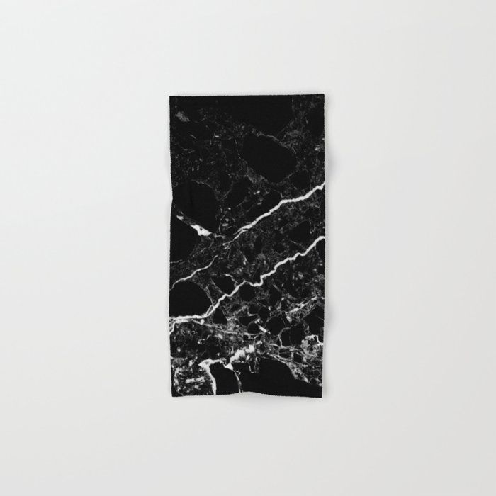 Black discount marble towels