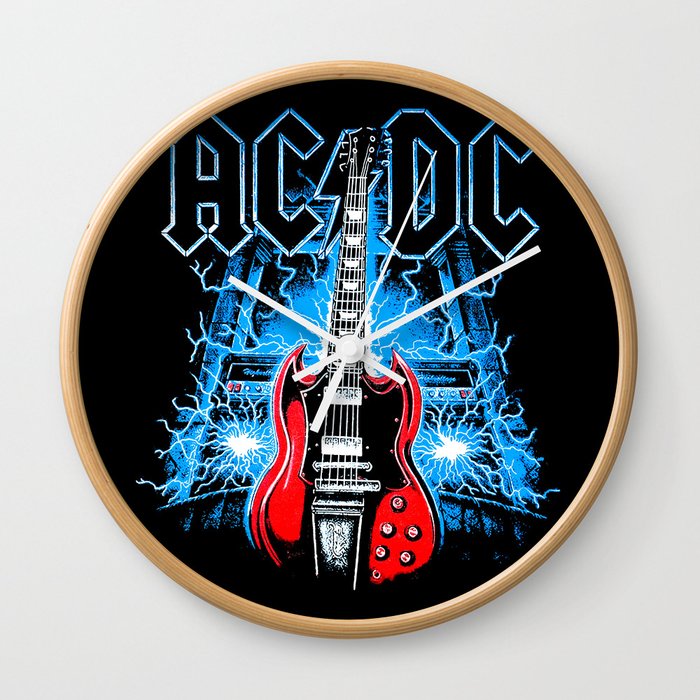 AC/DC Electro Guitar Wall Clock