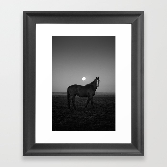 The Horse and the Moon Framed Art Print