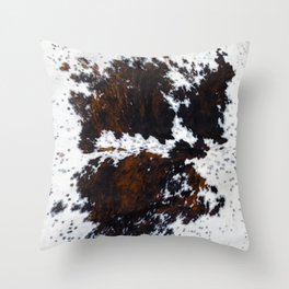 Spotty luxurious cowhide Throw Pillow