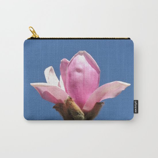 Magnolia Blossom on a Sky Blue Field Carry-All Pouch