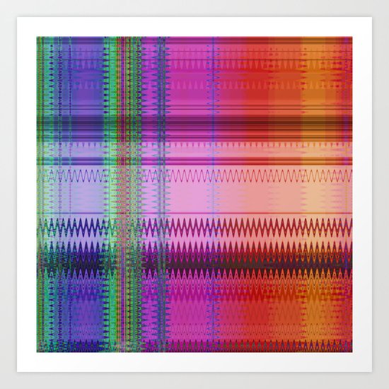 Multicolored pattern no.32 Art Print
