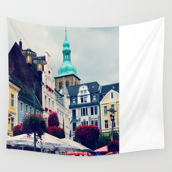 Colorful Houses Wall Tapestry
