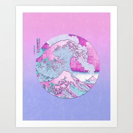 Great Wave Colorful Art Print
