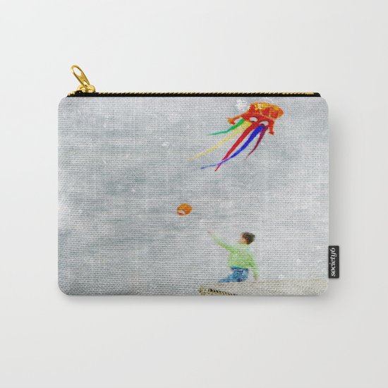Boy at the beach Carry-All Pouch