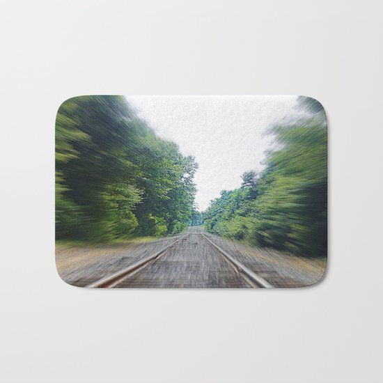 TRAIN TRACKS Bath Mat