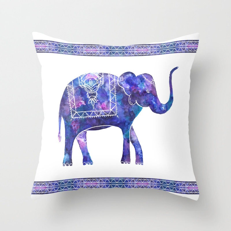 elephant print pillow