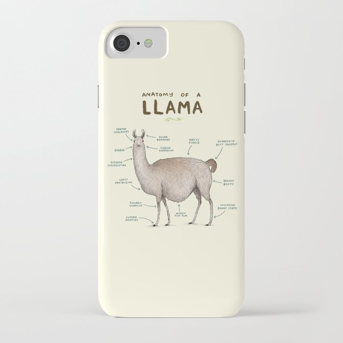 anatomy of a llama iphone case