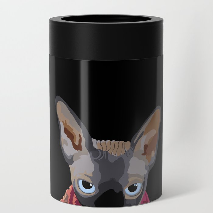 Dante the Sphynx Cat Can Cooler