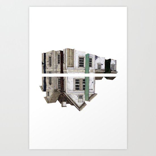 house white Art Print