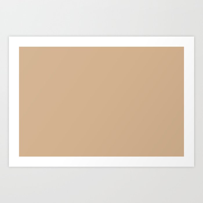 Sherwin Williams Ligonier Tan Light Brown Beige Sw 7717 Solid Color Art Print By Simplysolids Society6