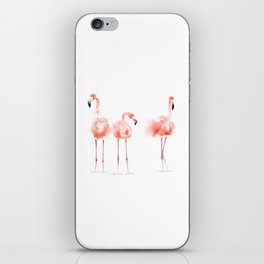 3 Flamingos iPhone Skin