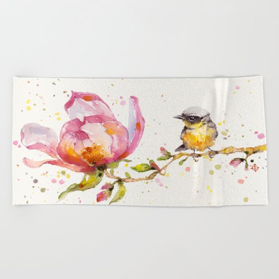 Magnolia & Buddy Beach Towel
