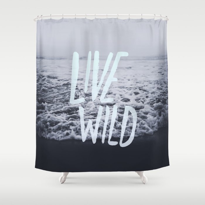 Live Wild: Ocean Shower Curtain