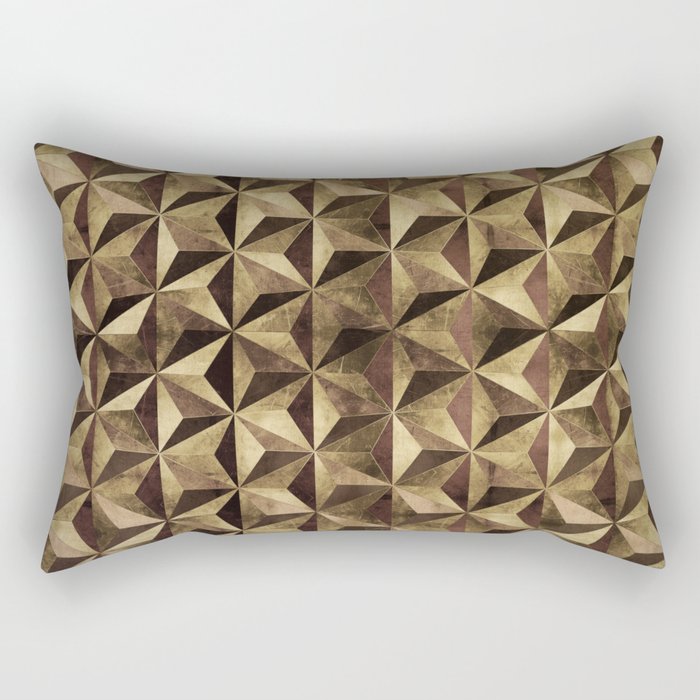 Golden pyramids Rectangular Pillow
