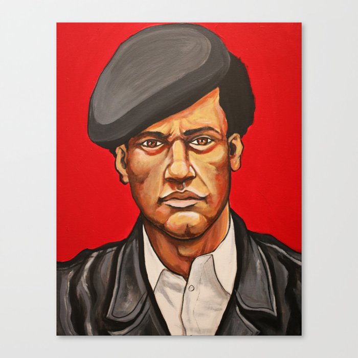 Huey Newton Revolutionary Canvas Print By Aaronmaybin Society6