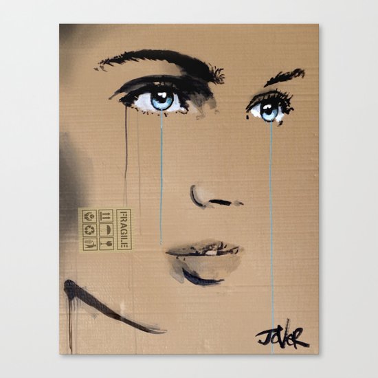 FRAGILE GRAFFITI Canvas Print