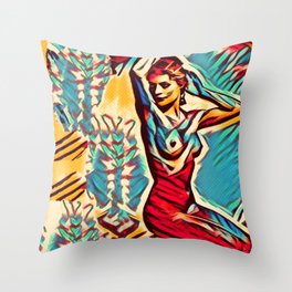 Away From The Past Throw Pillow