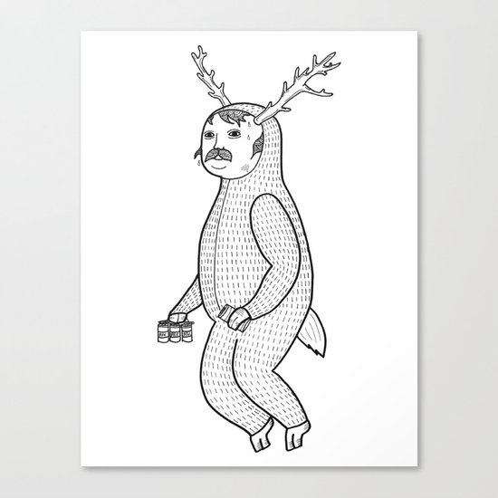 On the inconveniences of dressing up as an animal. Canvas Print