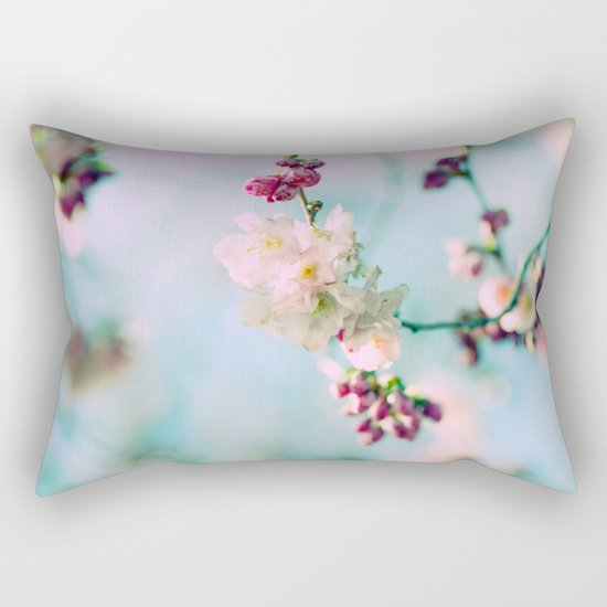 Cherry Blossoms pink Pastels Rectangular Pillow