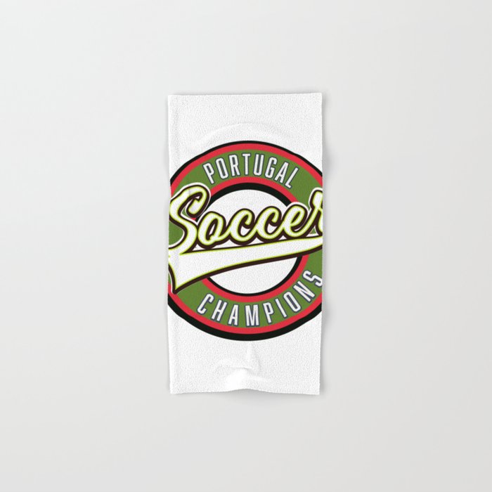 Portugal Soccer Champions Logo. Hand & Bath Towel