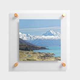 New Zealand Photography - The Tallest Mountain In New Zealand Floating Acrylic Print
