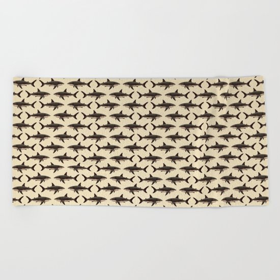 Pattern: Great White Shark ~ Vintage Beach Towel