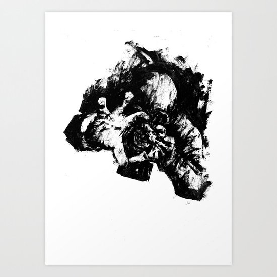 Leroy (Messy Ink Sketch) Art Print