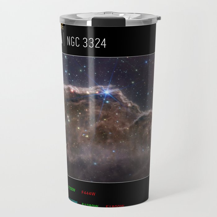 Cosmic Cliffs Carina Nebula Nircam MIRI composite Travel Mug