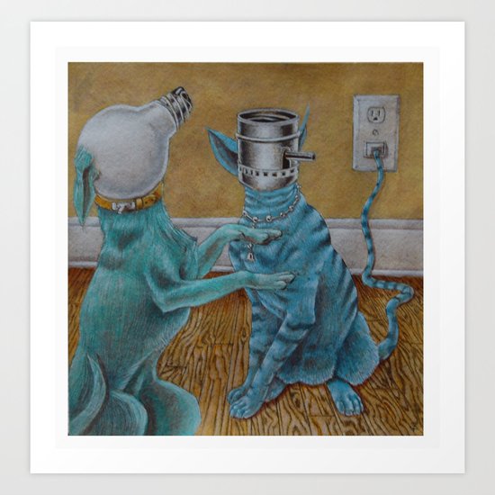 CatDog Art Print