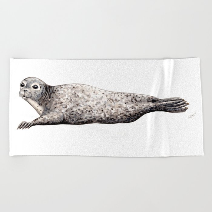 Harbour Seal Beach Towel