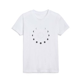 Moon Phases Light Kids T Shirt