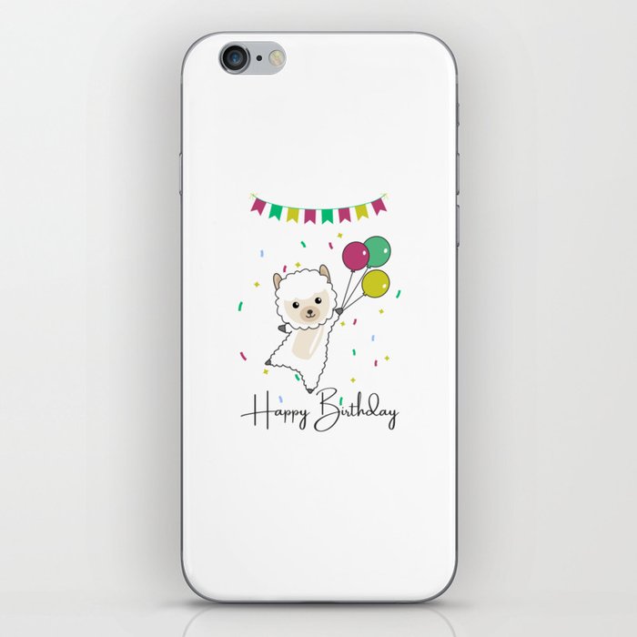 Alpaca Wishes Happy Birthday To You Alpacas iPhone Skin