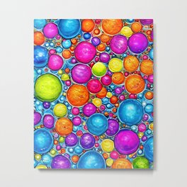 Bubbly Colors Metal Print | Digital, Graphicdesign, Bubbly, Abstract, Bubbles, Colors, Effervescence, Pattern 