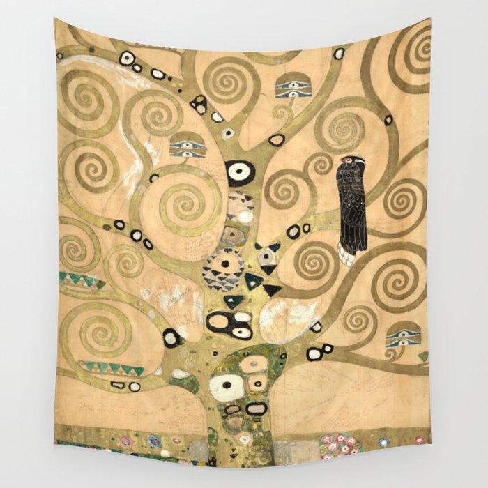 Gustav Klimt - The Tree of Life, Stoclet Frieze Wall Tapestry