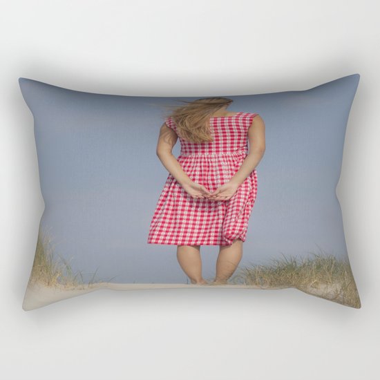 Looking out Rectangular Pillow