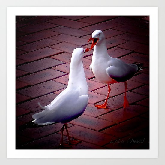 Gossip Art Print