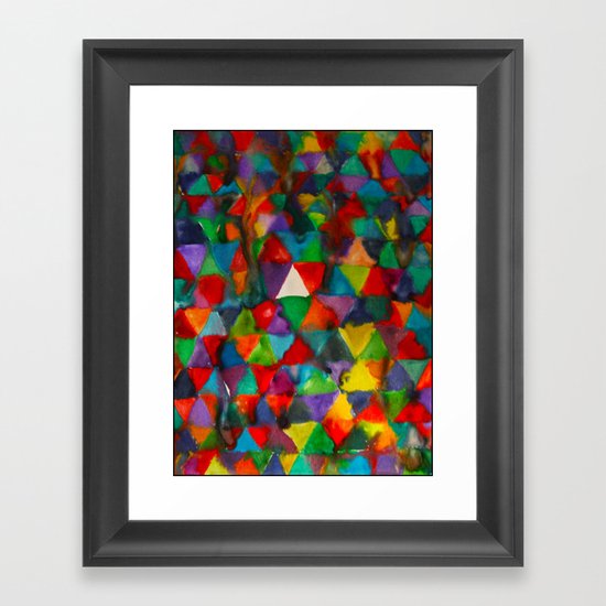 Triangles Framed Art Print