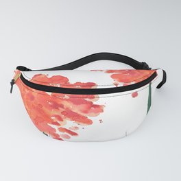 2 abstract geranium flowers Fanny Pack