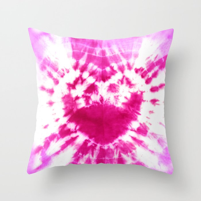 Pink tie on sale dye pillow