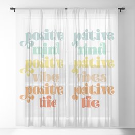 Positive Mind Sheer Curtain