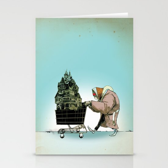 Glue Network Print Series "Homelessness" Stationery Cards