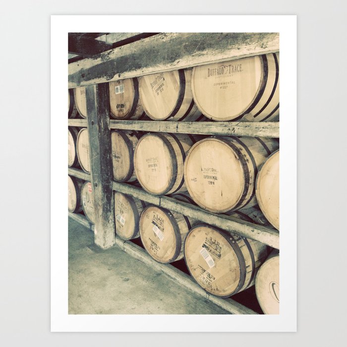 Kentucky Bourbon Barrels Color Photo Art Print