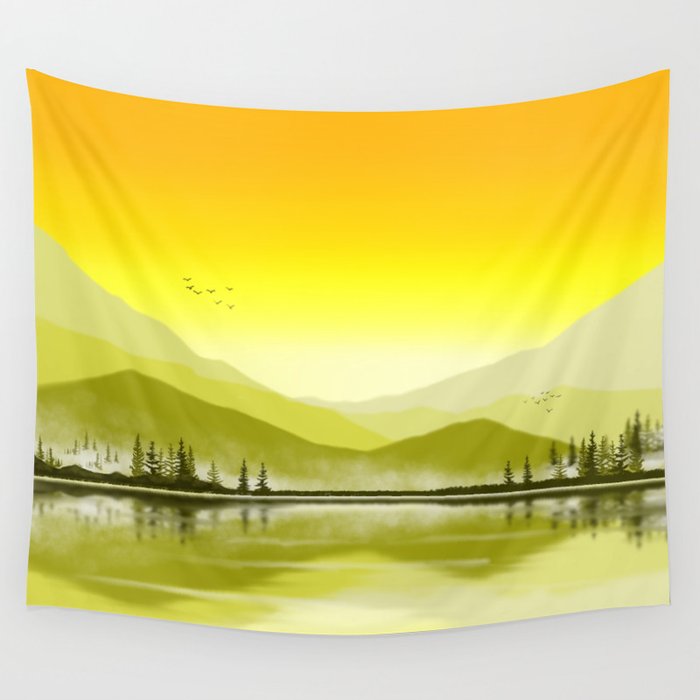 Mountain Morning 2 Wall Tapestry