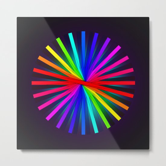 Color Wheel Metal Print
