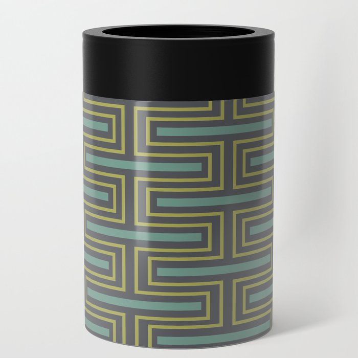 Geometric Mid Century Pattern Can Cooler