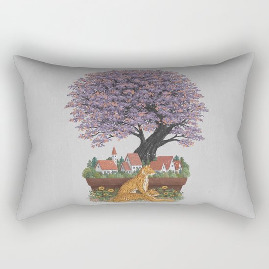 Bonsai Village Rectangular Pillow